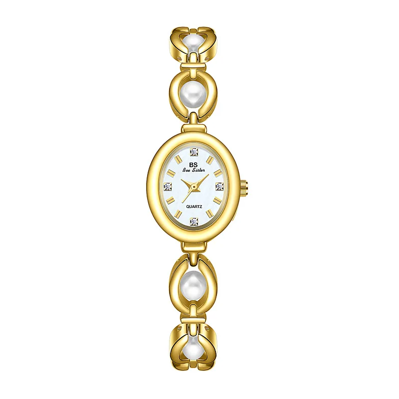 White Utai Pearl Luxury Watch Gold