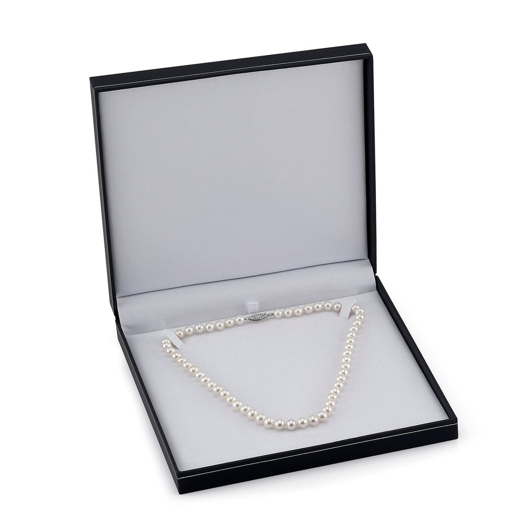White Freshwater Pearl Necklace - 9.0-11.0mm
