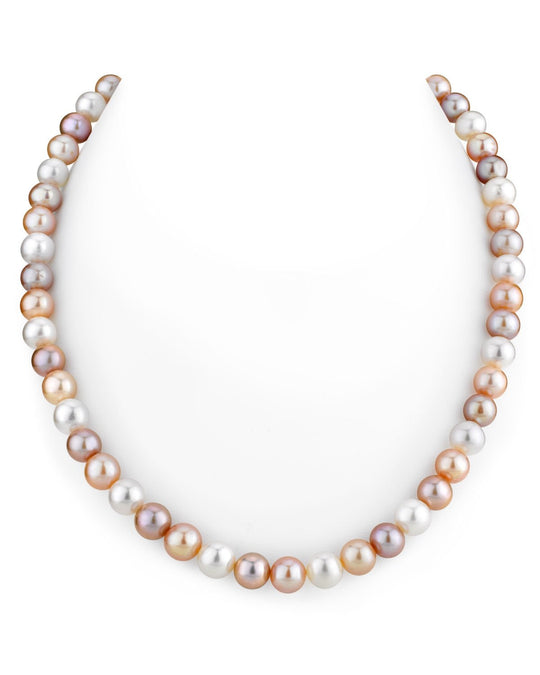 H12 Freshwater Multicolor Pearl Necklace 7.0-7.5mm
