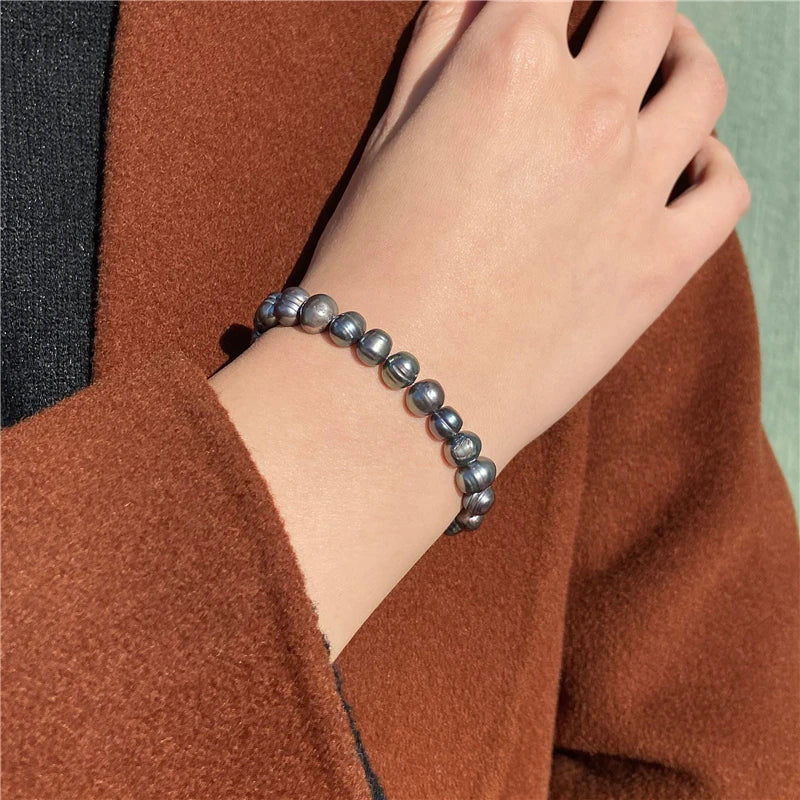 Freshwater Baroque Pearl Bracelet 7.0-8.0mm