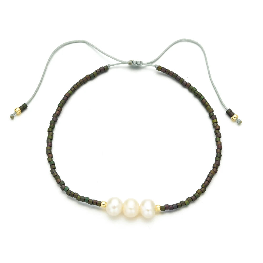 Miyuki Tahitian Freshwater Luxury 3 Pearls (Harvested 4 Years ago)