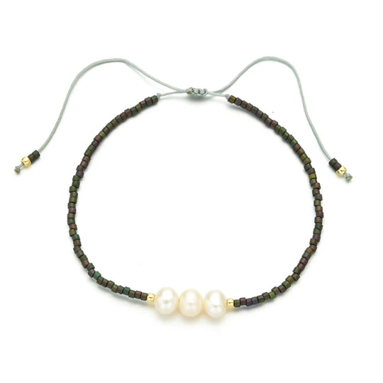Miyuki Tahitian Freshwater Luxury 3 Pearls (Harvested 4 Years ago)