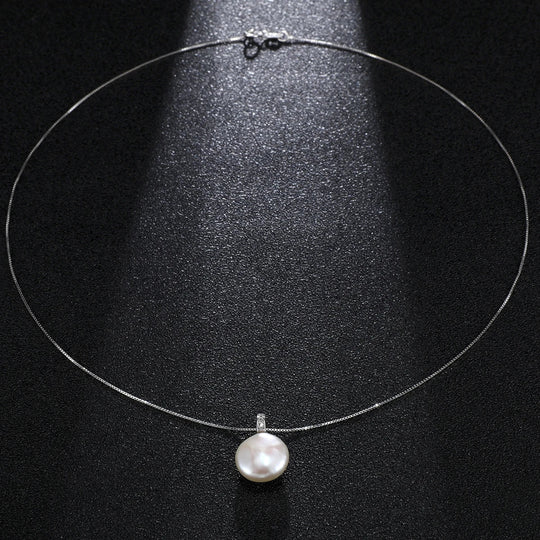Natural Freshwater Pearls 12.0-13.0mm Large Baroque Button Pendant