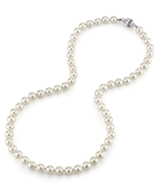 Japanese Akoya White Pearl Necklace 9.0-11.0mm