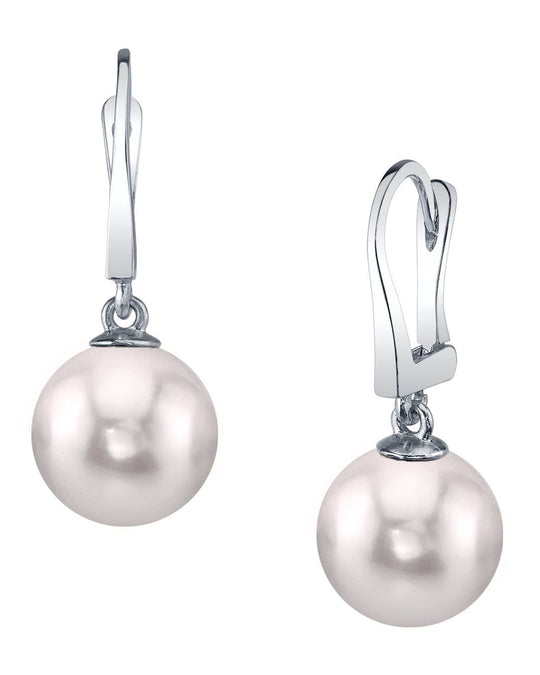Japanese Akoya Pearl Classic Dangle Earrings 7.0-8.0mm