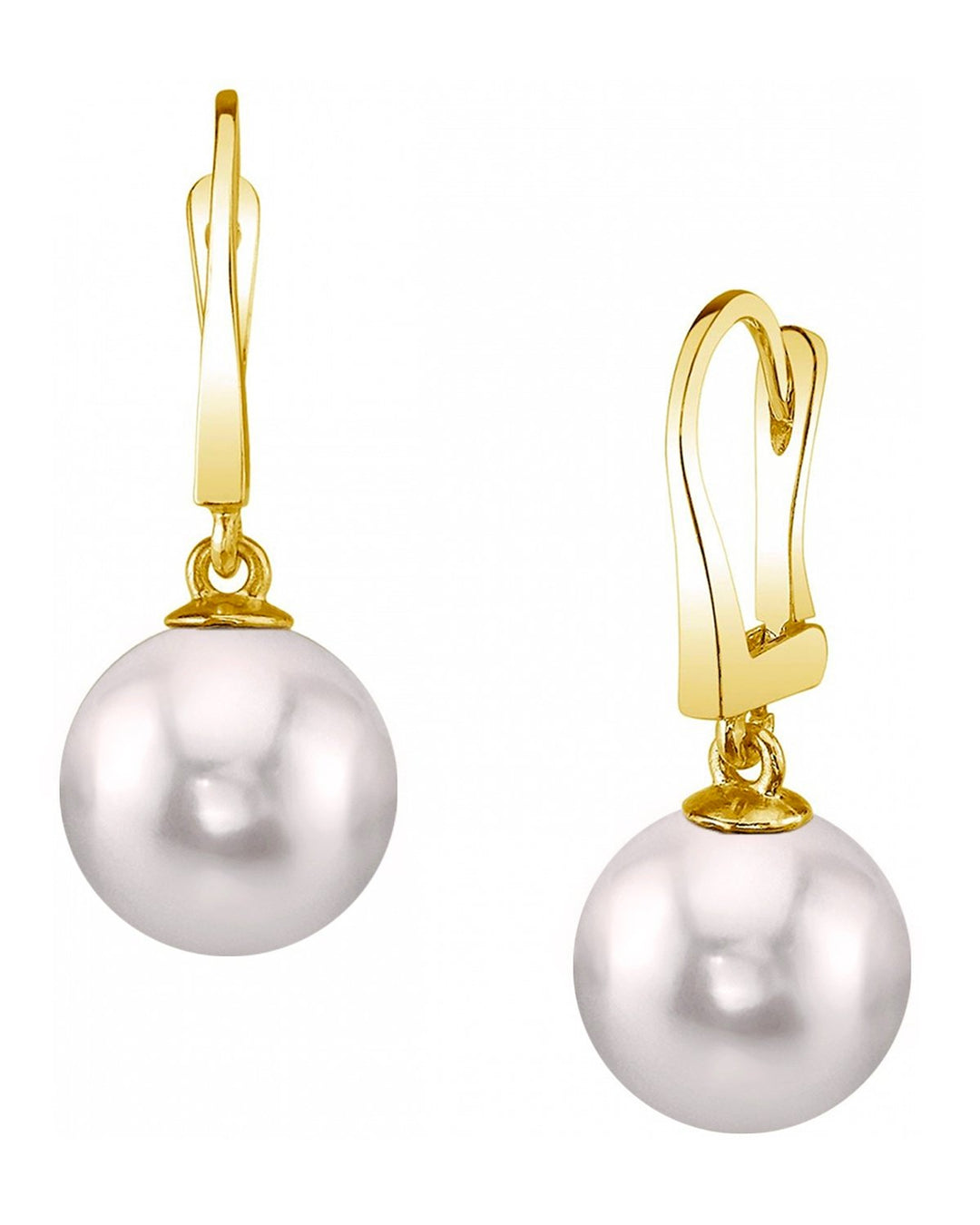 Japanese Akoya Pearl Classic Dangle Earrings 7.0-8.0mm