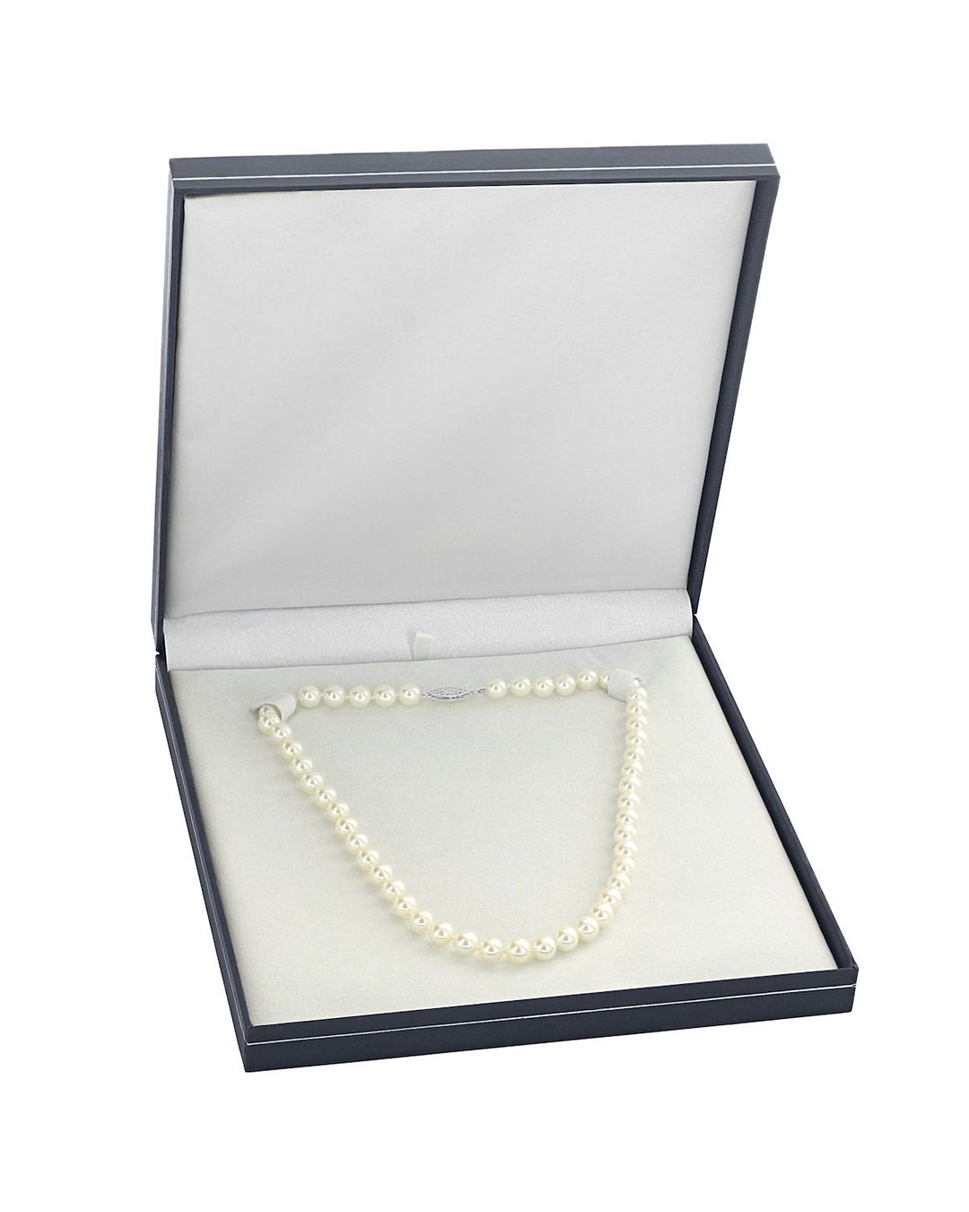 White  Hanadama Akoya Pearl Necklace 9.0-11.0mm