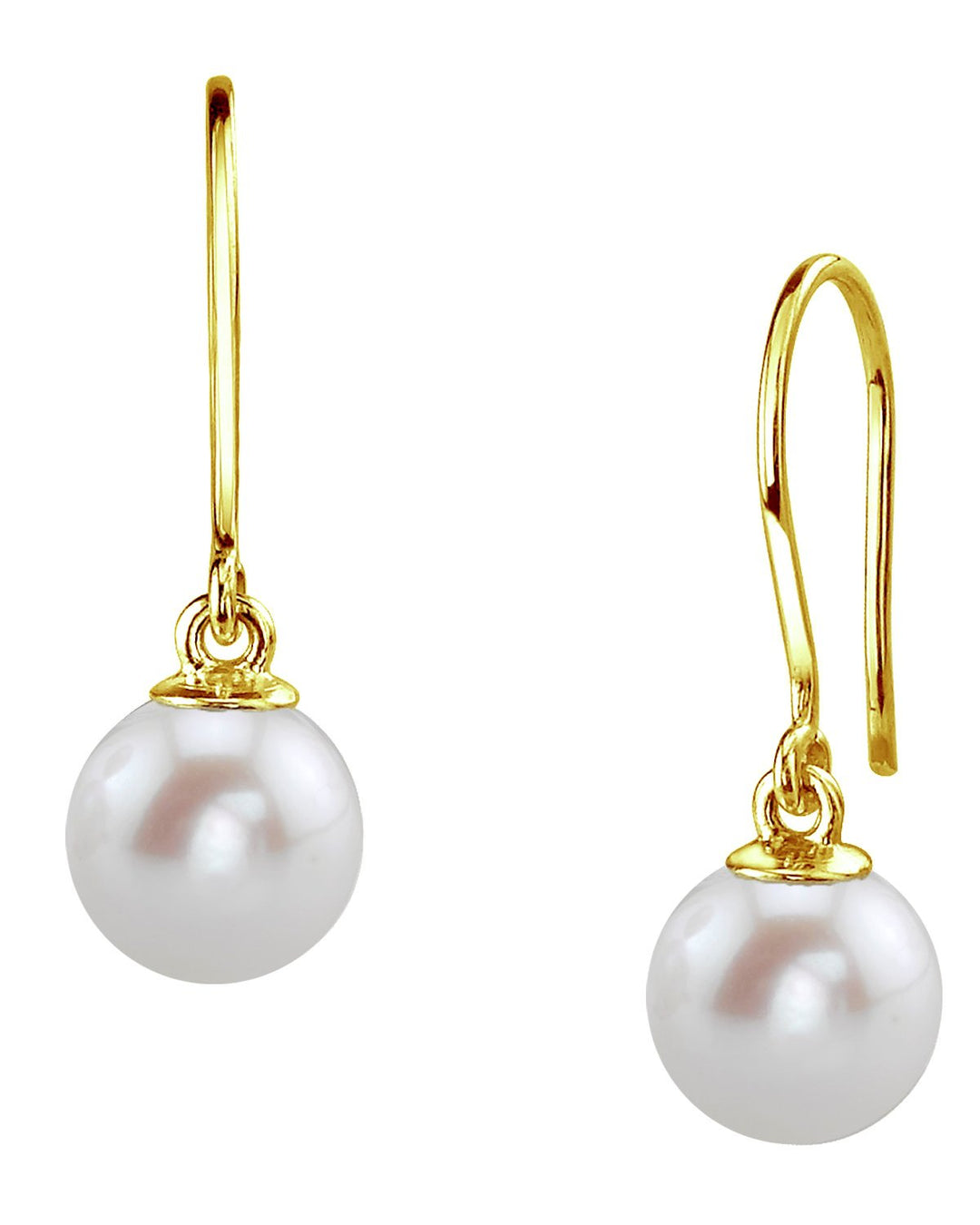 Freshwater Pearl Linda Dangling Earrings 7.0-8.0mm