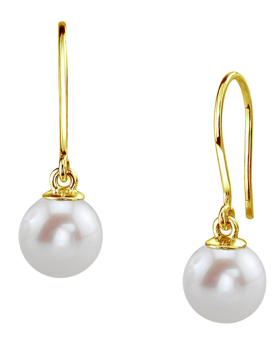 Freshwater Pearl Linda Dangling Earrings 7.0-8.0mm